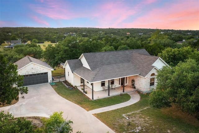 28 Long Creek Rd, Austin, TX 78737 - view from above of property featuring a heavily wooded area
