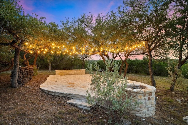 28 Long Creek Rd, Austin, TX 78737 - view of yard at dusk