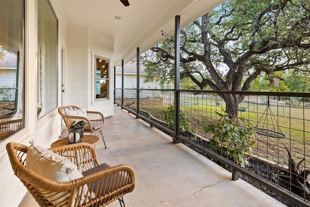 28 Long Creek Rd, Austin, TX 78737 - sunroom / solarium with a ceiling fan