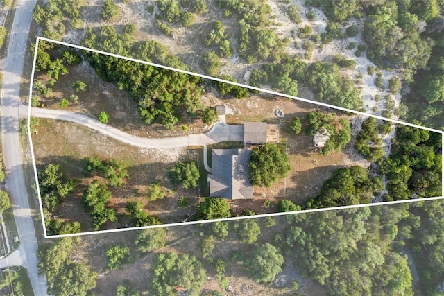 28 Long Creek Rd, Austin, TX 78737 - aerial view of property's location featuring property boundaries highlighted