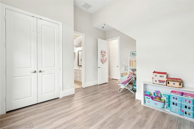 15408 Joseph Dr, Austin, TX 78734 - playroom featuring light wood-type flooring and baseboards