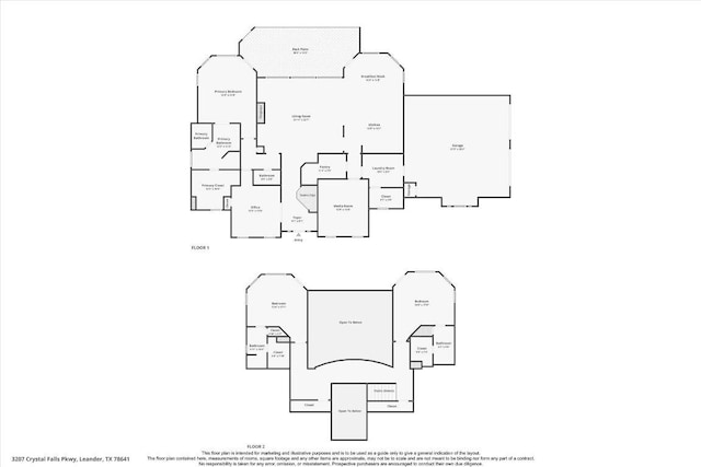 3207 Crystal Falls Pkwy, Leander, TX 78641 - view of room layout