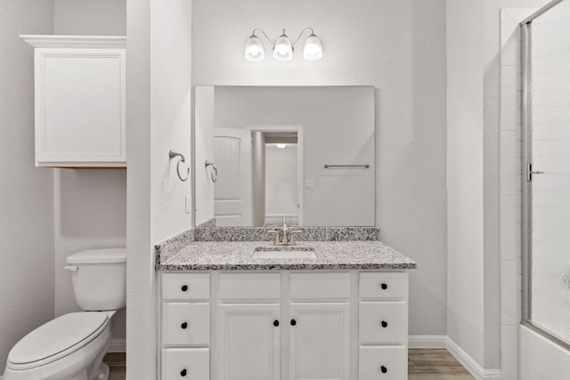 127 Tom Kite Dr, Burnet, TX 78611 - bathroom with vanity and wood finished floors