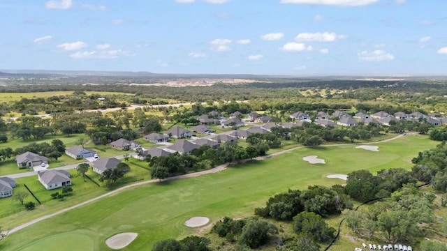 127 Tom Kite Dr, Burnet, TX 78611 - aerial view of property's location with nearby suburban area and a local golf course