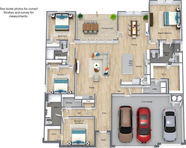 127 Tom Kite Dr, Burnet, TX 78611 - view of floor plan / room layout