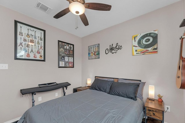 14200 James Garfield St, Manor, TX 78653 - bedroom featuring a ceiling fan and baseboards