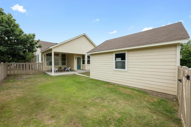 1267 Sanders, Kyle, TX 78640 - rear view of property featuring a patio area and a fenced backyard