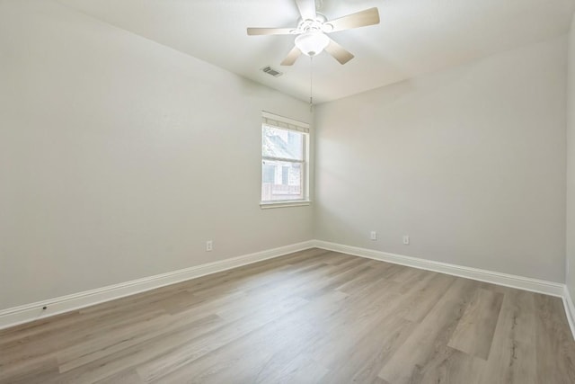 112 Mcbride Ln, Cedar Park, TX 78613 - empty room featuring light wood-type flooring and a ceiling fan