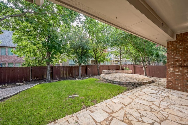 112 Mcbride Ln, Cedar Park, TX 78613 - fenced backyard with a patio