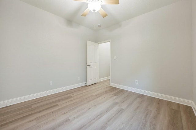 112 Mcbride Ln, Cedar Park, TX 78613 - spare room featuring light wood-style flooring and ceiling fan