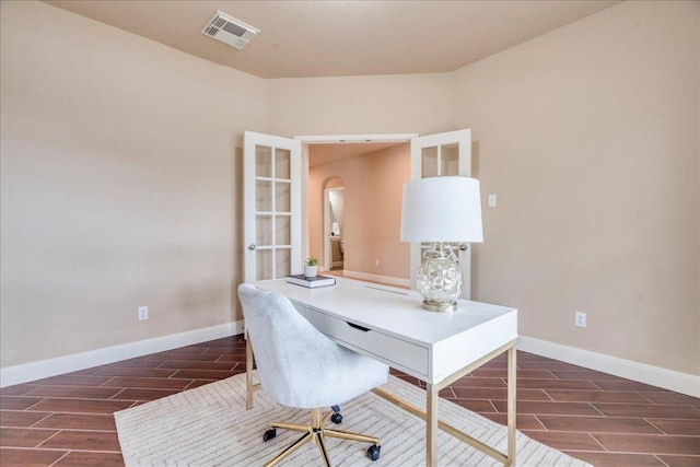 8024 Levata Dr, Austin, TX 78739 - office space featuring wood tiled floors and baseboards