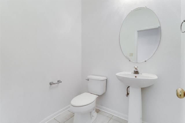 12608 Chittim Cir, Austin, TX 78732 - half bathroom with toilet and tile patterned flooring