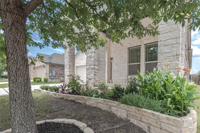 632 Schefer St, Leander, TX 78641 - view of property exterior featuring stone siding