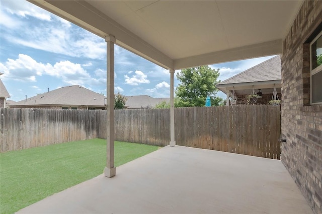 632 Schefer St, Leander, TX 78641 - fenced backyard with a patio area