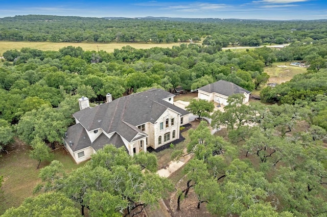 1130 Whispering Water, Spring Branch, TX 78070 - view from above of property with a forest