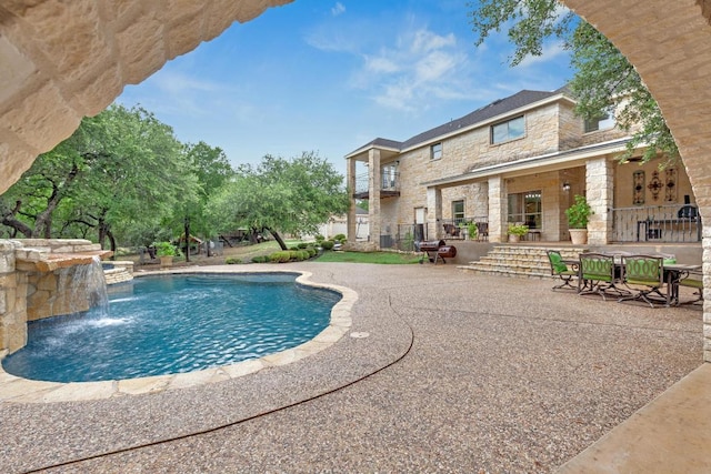 1130 Whispering Water, Spring Branch, TX 78070 - outdoor pool featuring a patio