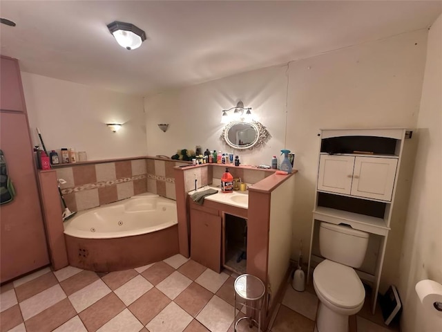 321 Douglas St, Lexington, TX 78947 - full bathroom with a jetted tub and vanity
