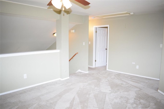 30007 Oakland Hills Dr, Georgetown, TX 78628 - carpeted spare room with attic access and a ceiling fan
