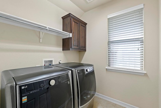4013 Gloucester Dr, Cedar Park, TX 78613 - laundry area with cabinet space and washer and dryer
