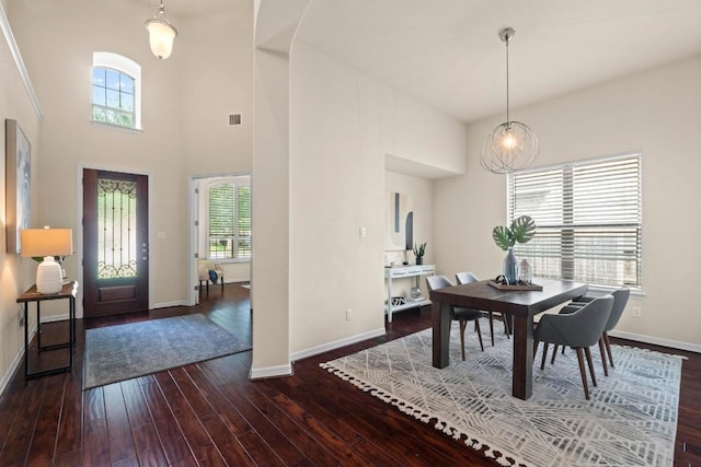 4013 Gloucester Dr, Cedar Park, TX 78613 - foyer featuring dark wood-style flooring and a high ceiling