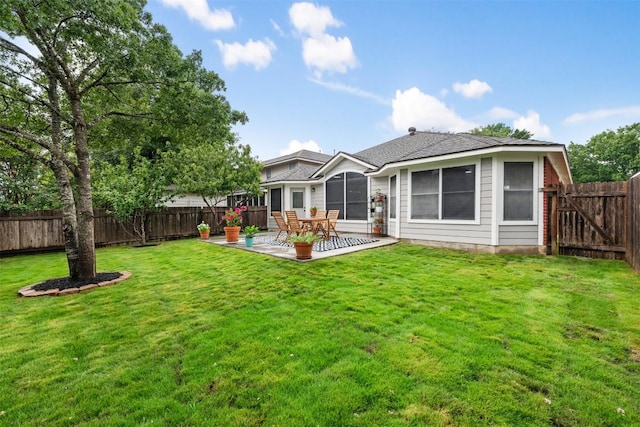 2519 Gate Ridge Dr, Austin, TX 78748 - back of property featuring a patio and a fenced backyard
