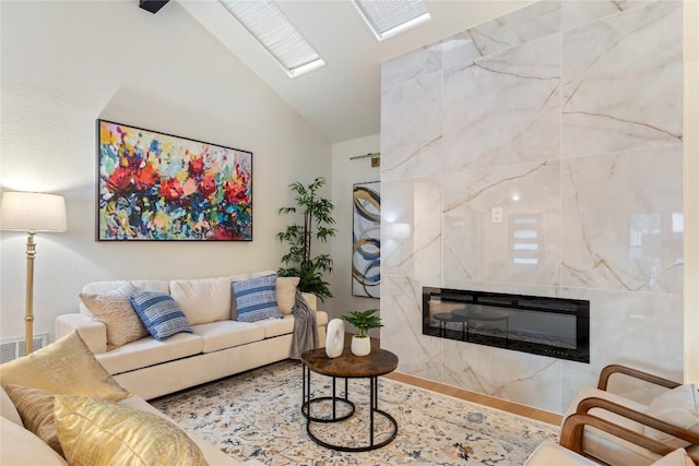 12001 Mossbrook Cv, Austin, TX 78750 - living room with a high end fireplace and high vaulted ceiling