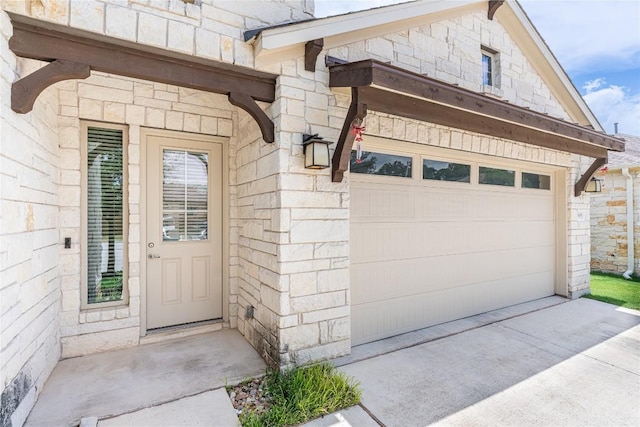 3805 Wales Ct Unit 611, Round Rock, TX 78681 - view of exterior entry with stone siding and concrete driveway