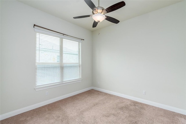 3805 Wales Ct Unit 611, Round Rock, TX 78681 - spare room with light colored carpet and a ceiling fan