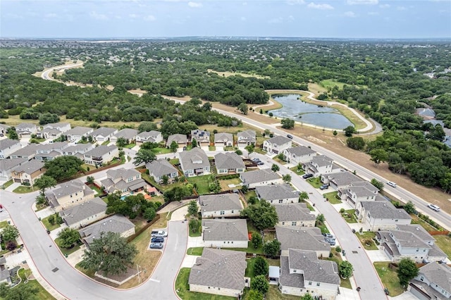 3805 Wales Ct Unit 611, Round Rock, TX 78681 - aerial view of property and surrounding area with nearby suburban area and a large body of water
