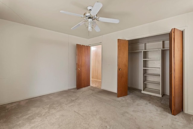 1213 Norbert St, Marlin, TX 76661 - unfurnished bedroom featuring carpet floors, a closet, and ceiling fan