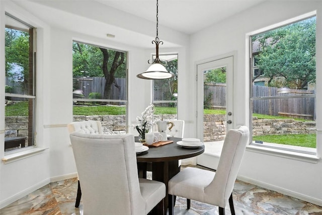 5704 Keli Ct, Austin, TX 78735 - dining space featuring baseboards
