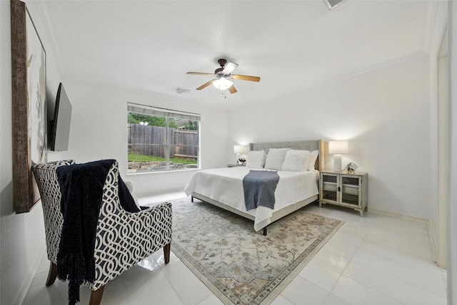 5704 Keli Ct, Austin, TX 78735 - bedroom with baseboards and a ceiling fan