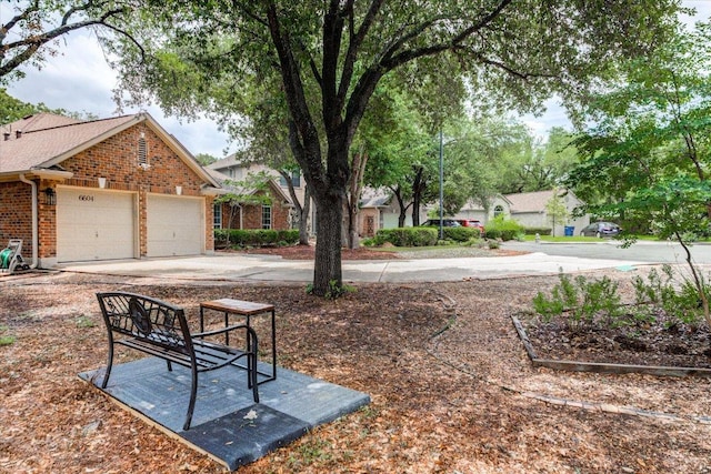 6604 Donner Cv, Austin, TX 78749 - view of yard featuring driveway and a garage