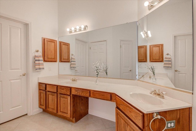 6604 Donner Cv, Austin, TX 78749 - full bath featuring double vanity and tile patterned flooring