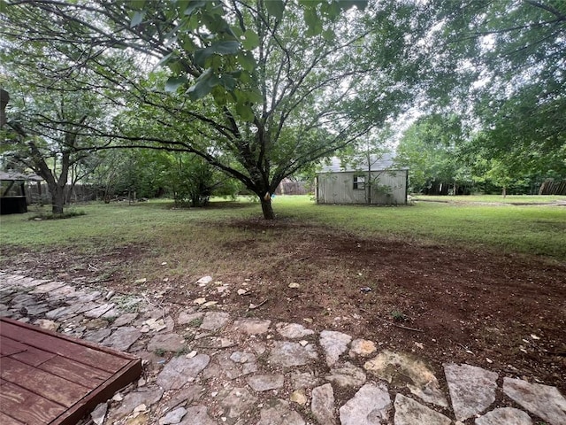 510 Sendero Verde St, Manchaca, TX 78652 - view of green lawn with a shed