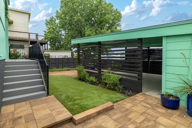 5912 Toscana Ave, Austin, TX 78724 - view of yard featuring stairs