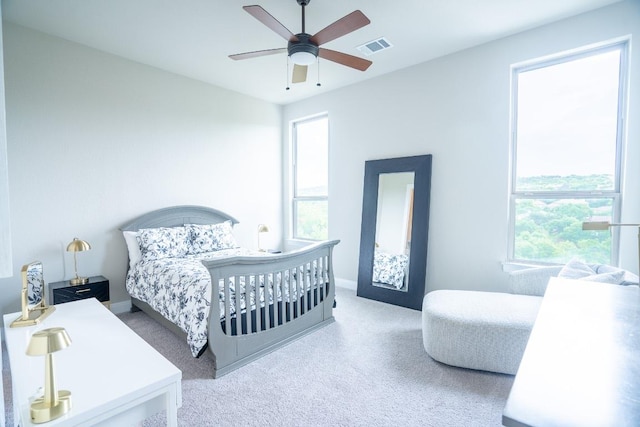 2220 Normandy Vw, Leander, TX 78641 - carpeted bedroom featuring baseboards and ceiling fan