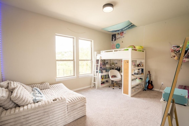 2220 Normandy Vw, Leander, TX 78641 - carpeted bedroom with baseboards and a desk