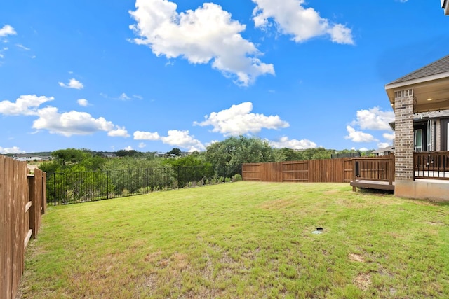 1535 Terrys Gate, New Braunfels, TX 78132 - fenced backyard with a deck