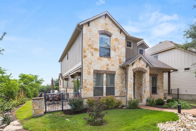 11400 W Parmer Ln Unit 75, Cedar Park, TX 78613 - view of front of house featuring stone siding and board and batten siding