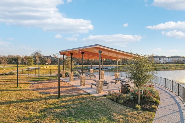 2038 Alice Jay Way, Round Rock, TX 78665 - view of home's community featuring a lawn and a water view