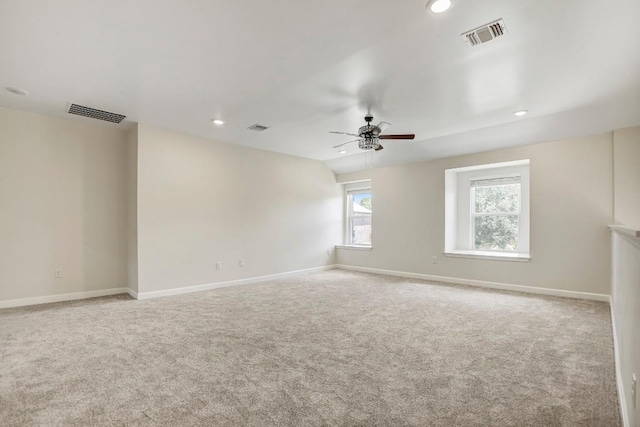 309 Camperdown Elm Dr, Austin, TX 78748 - carpeted spare room featuring ceiling fan and recessed lighting