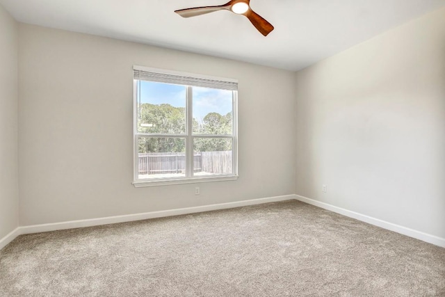 309 Camperdown Elm Dr, Austin, TX 78748 - carpeted spare room featuring baseboards and ceiling fan