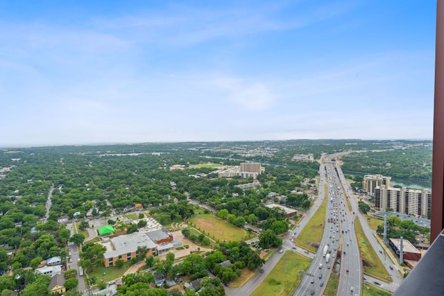 84 E Ave Unit 4004, Austin, TX 78701 - aerial overview of property's location with a highway and nearby urban area