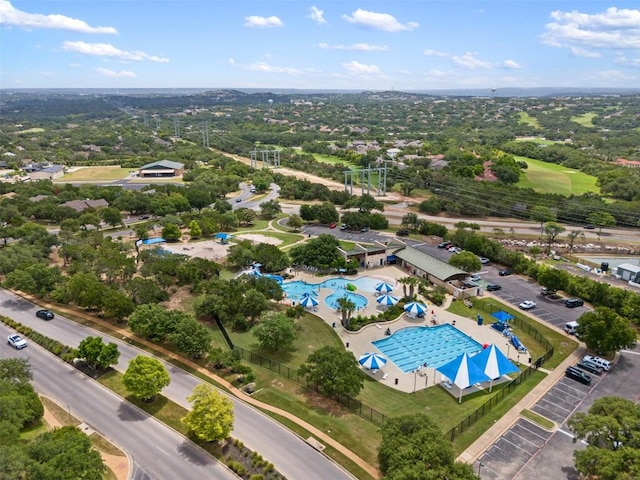 315 Comet, Lakeway, TX 78734 - aerial view of a pool