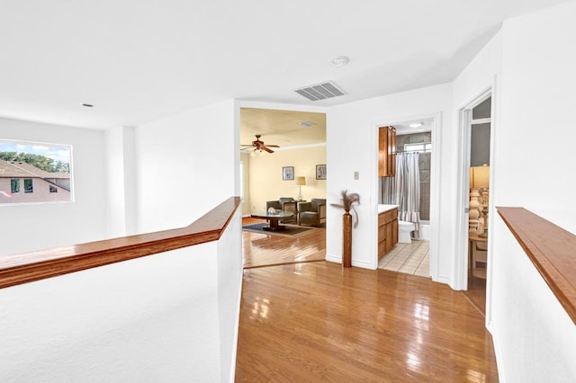 13517 Carlos Fifth Ct, Corpus Christi, TX 78418 - corridor with light wood finished floors