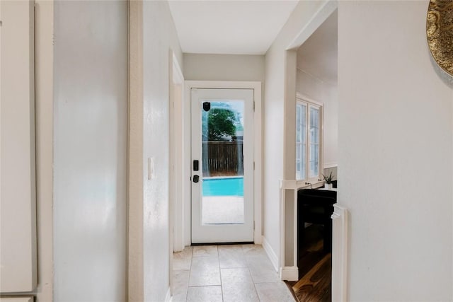 134 Sinclair St, Corpus Christi, TX 78411 - doorway to outside featuring light tile patterned flooring