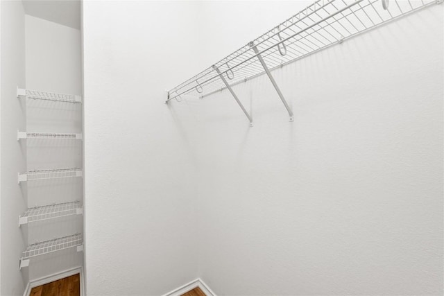 237 Baldwin St, Hutto, TX 78634 - spacious closet featuring wood finished floors