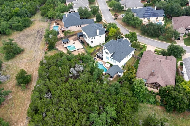 291 Torrington Dr, Austin, TX 78737 - aerial overview of property's location with nearby suburban area and a pool