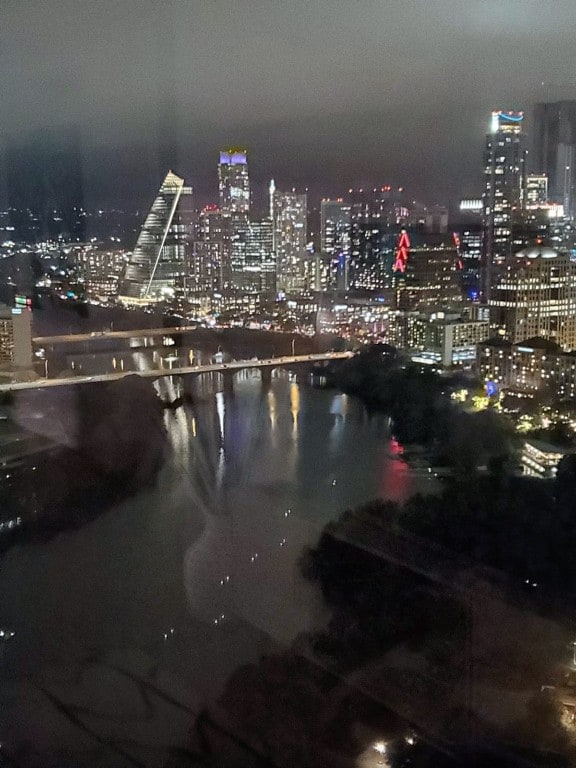 44 E Ave Unit 3801, Austin, TX 78701 - view of city featuring a view of city lights